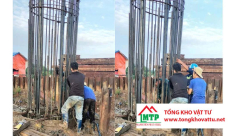 Tụt (rớt) lồng thép khi hạ xuống hố khoan trong thi công cọc nhồi