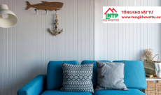 10+ ý tưởng trang trí tường bằng thanh xi măng giả gỗ đẹp, hiện đại