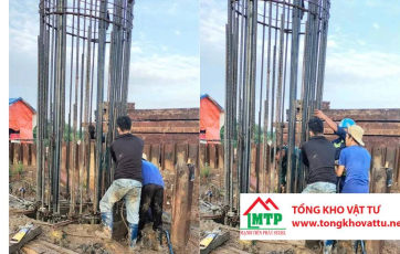 Tụt (rớt) lồng thép khi hạ xuống hố khoan trong thi công cọc nhồi