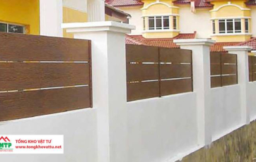 5 loại tấm xi măng làm hàng rào BỀN ĐẸP và cách thi công