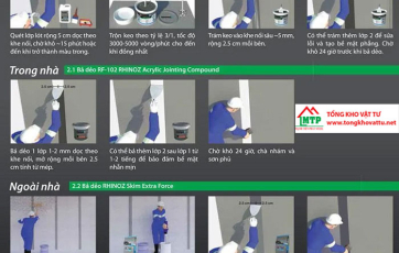 TOP 6 loại keo xử lý mối nối tấm Cemboard hiệu quả, bền bỉ