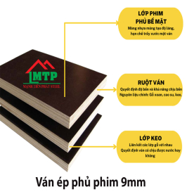 Giá ván ép phủ phim 9mm mới nhất 2025