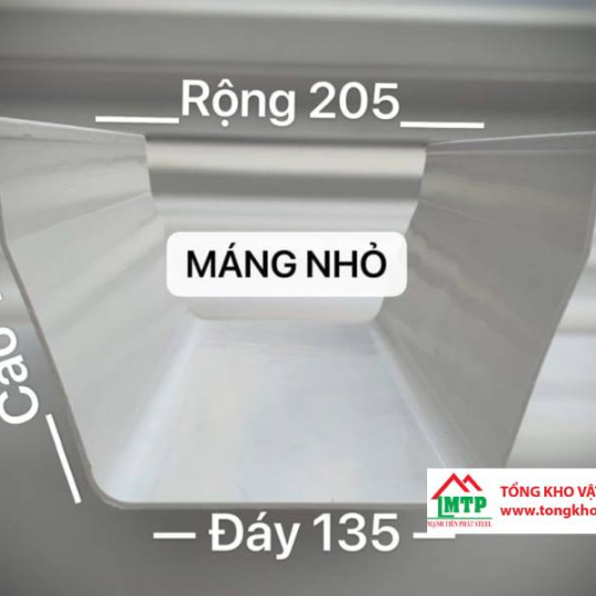 Kích Thước Máng Xối Thu Nước Các Loại Tôn, Nhựa, Inox