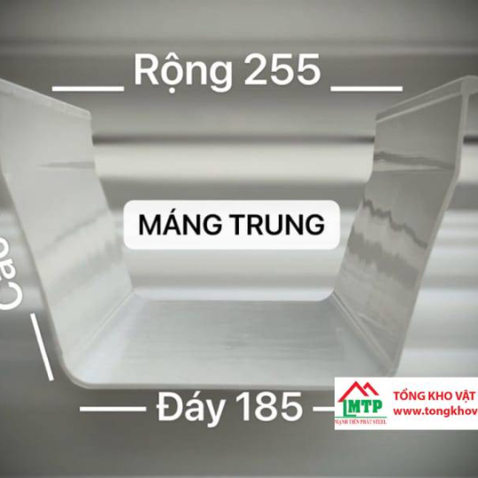 Kích Thước Máng Xối Thu Nước Các Loại Tôn, Nhựa, Inox