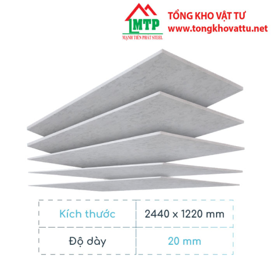 Bảng báo giá tấm cemboard 20mm mới nhất 2025