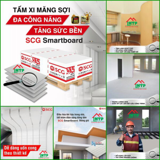 Bảng báo giá tấm cemboard Smartboard SCG mới nhất 2025